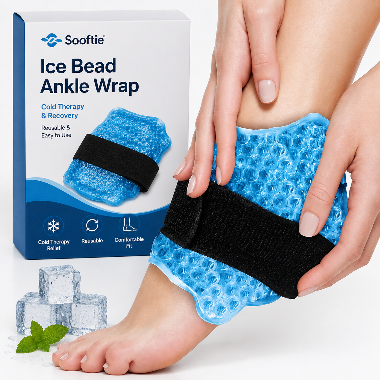 Fascia Ghiaccio Gel per il Tallone