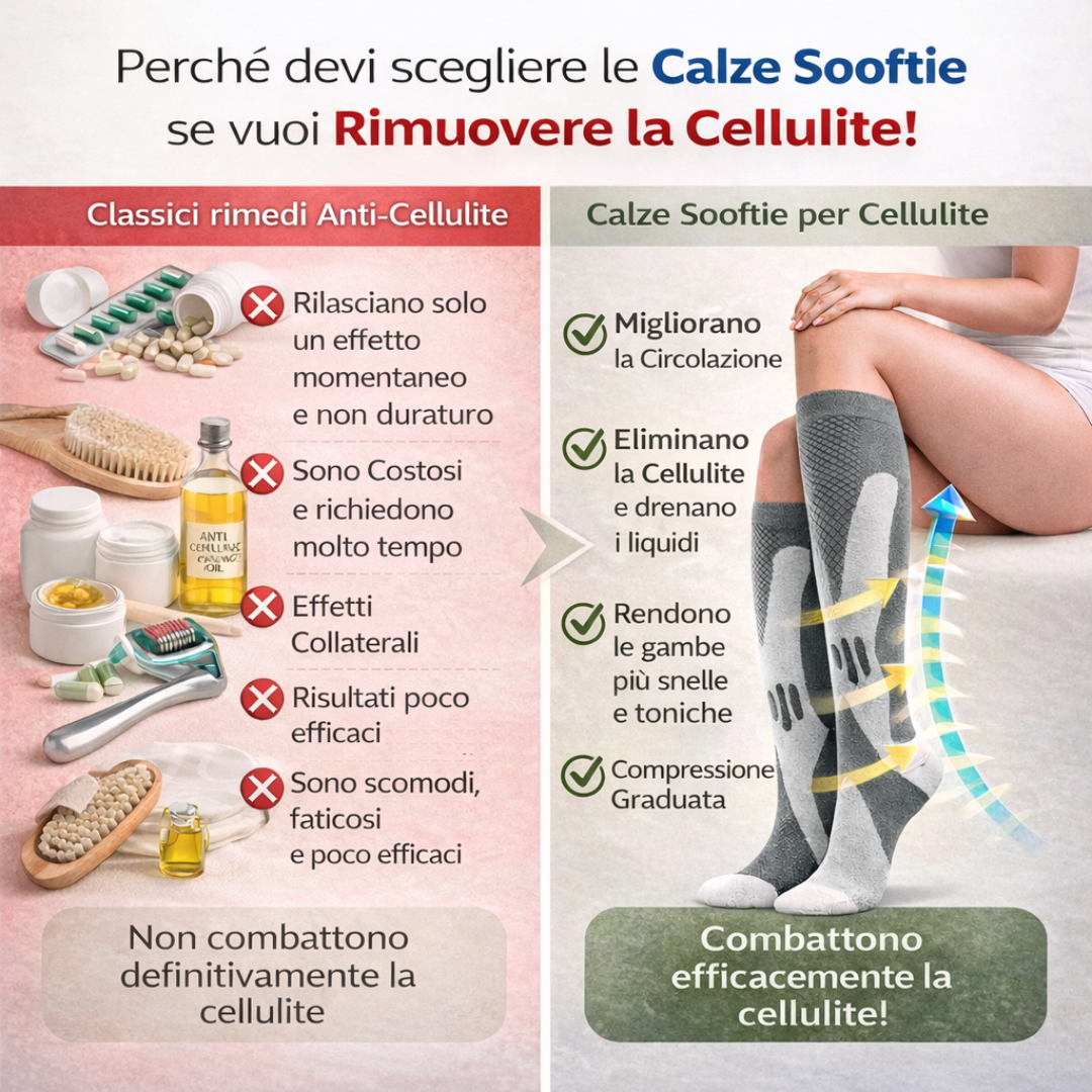 Sooftie | Calze Drenanti per Cellulite e Lipedema