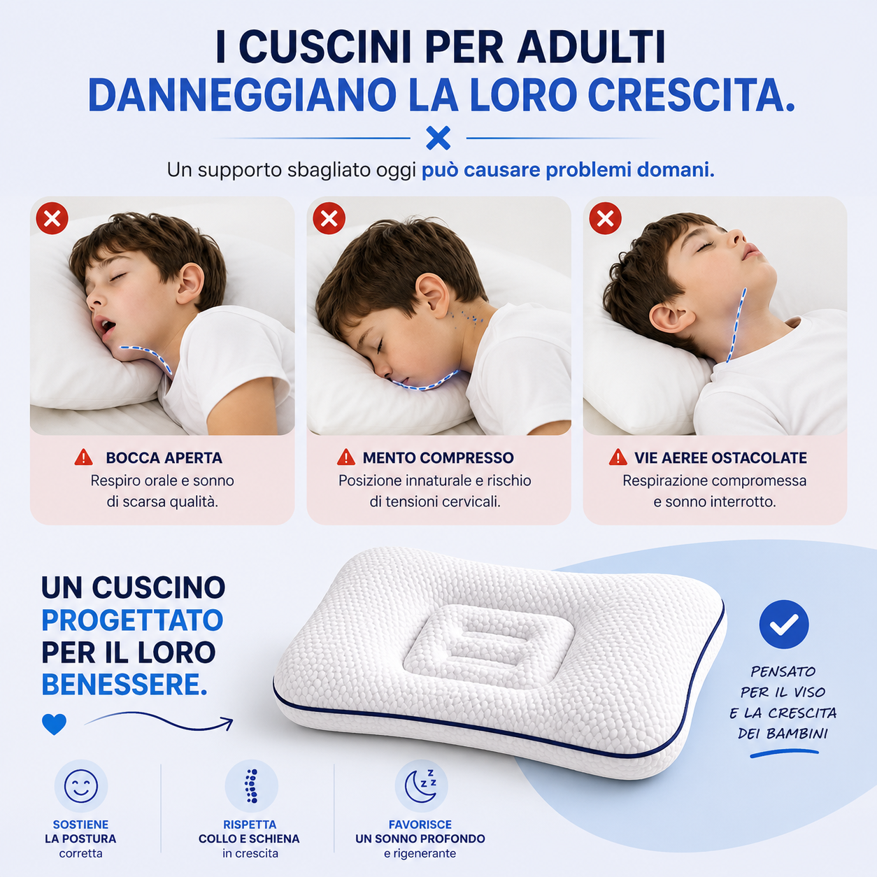 Cuscino Posturale per Bambini