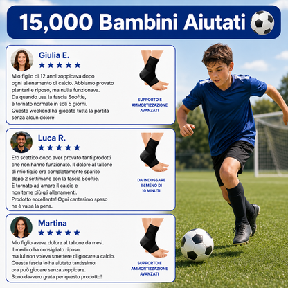 Sooftie ComfortHeel - Fascia di Supporto Per Tallonite o Morbo di Sever