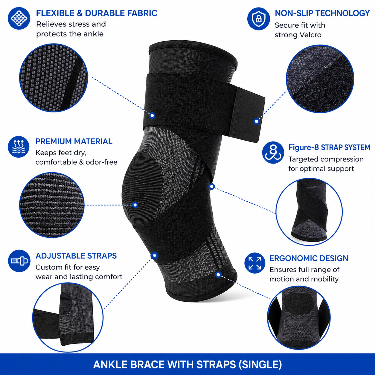 Sooftie ComfortHeel - Fascia di Supporto Per Tallonite o Morbo di Sever