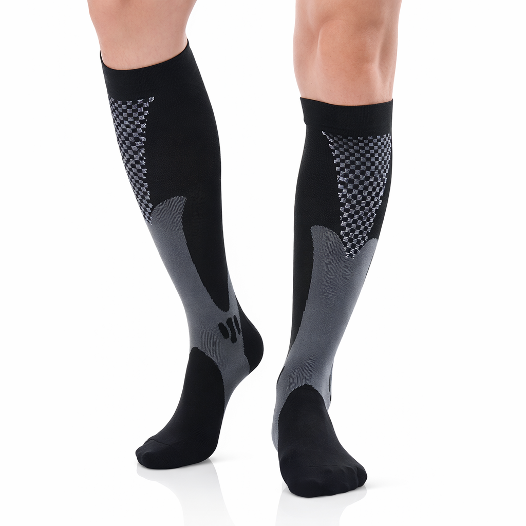 Calze a Compressione Graduata per Gambe Gonfie e Pesanti