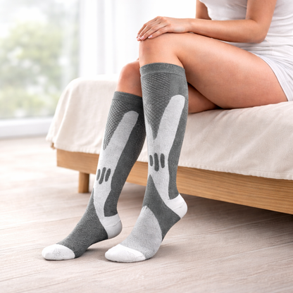 Calze a Compressione Graduata per Gambe Gonfie e Pesanti