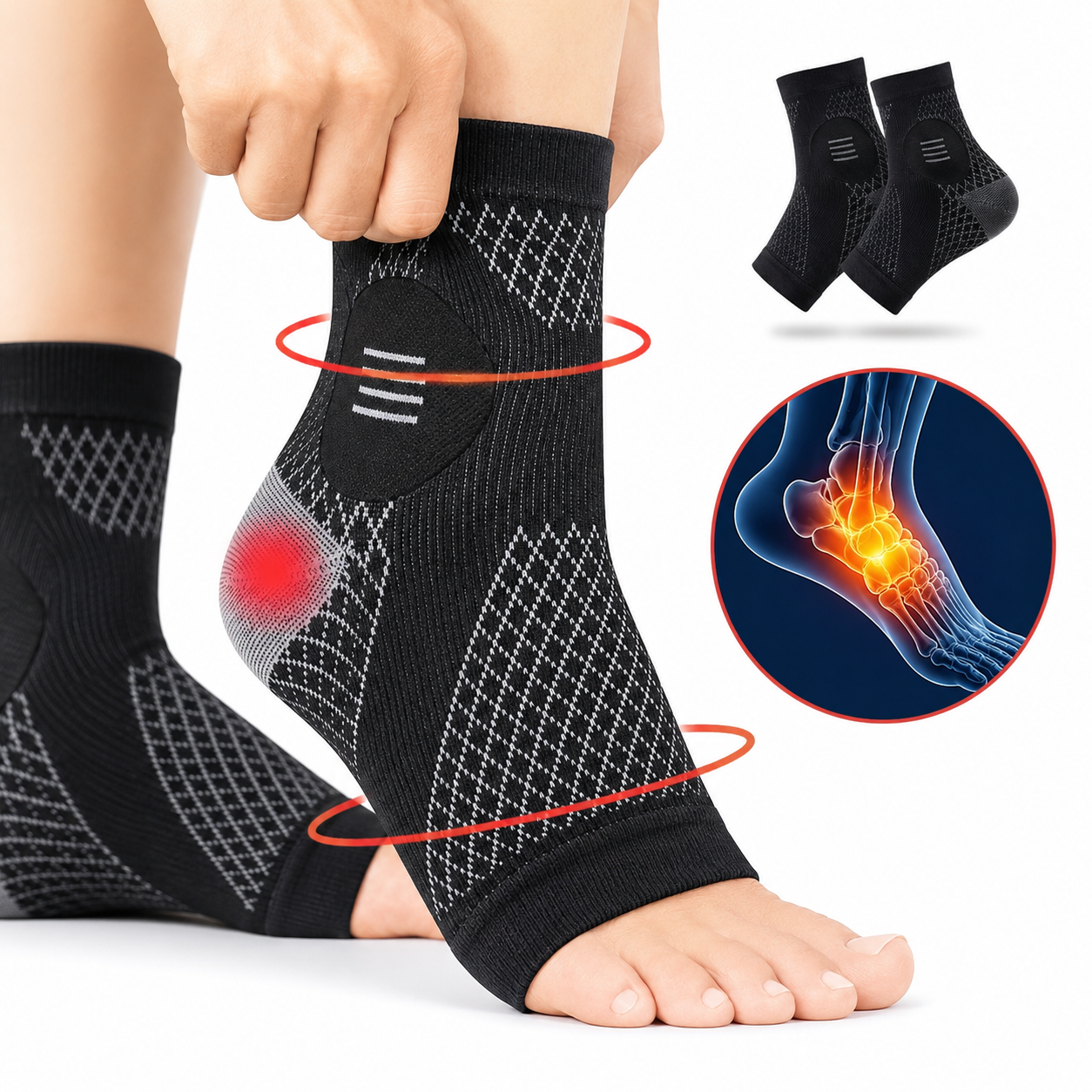 Calze a Compressione per il Dolore al Tallone