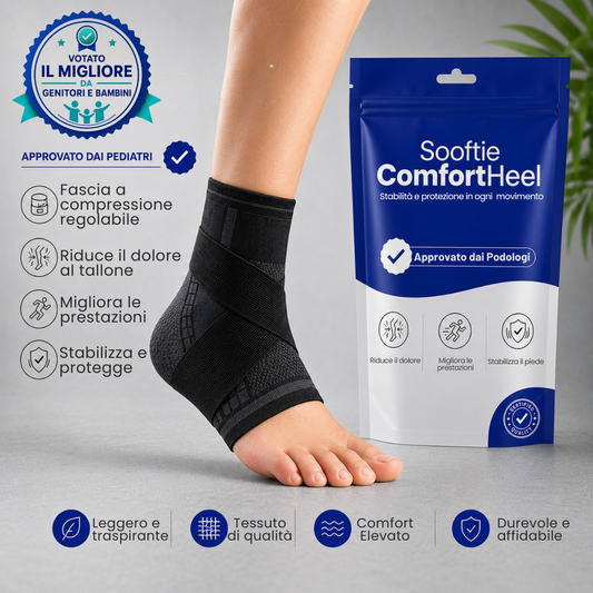 Sooftie ComfortHeel |Supporto per dolore al tallone nei giovani sportivi