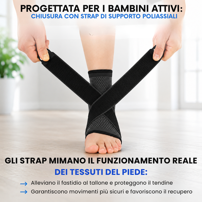 Sooftie ComfortHeel |Supporto per dolore al tallone nei giovani sportivi