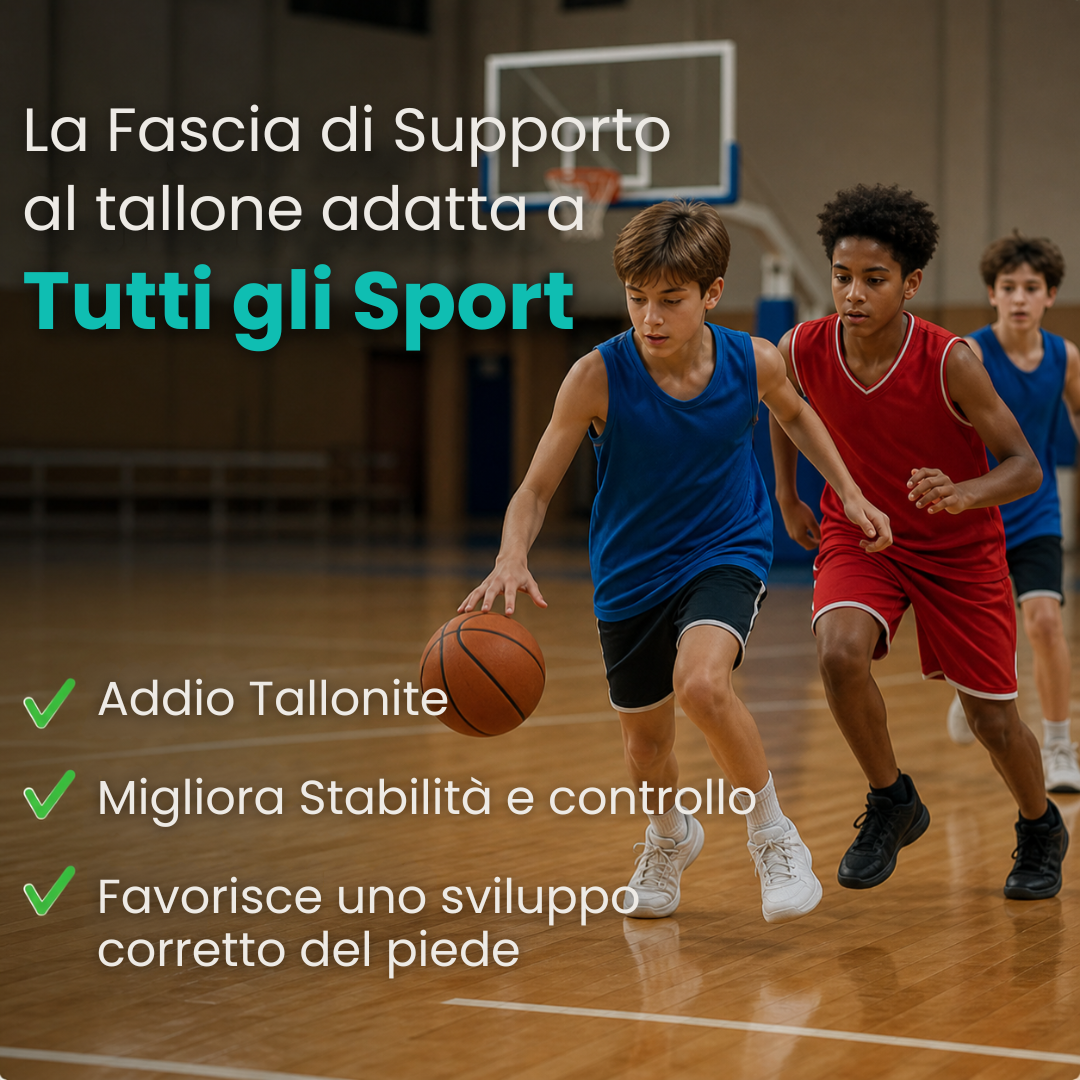 Sooftie ComfortHeel |Supporto per dolore al tallone nei giovani sportivi
