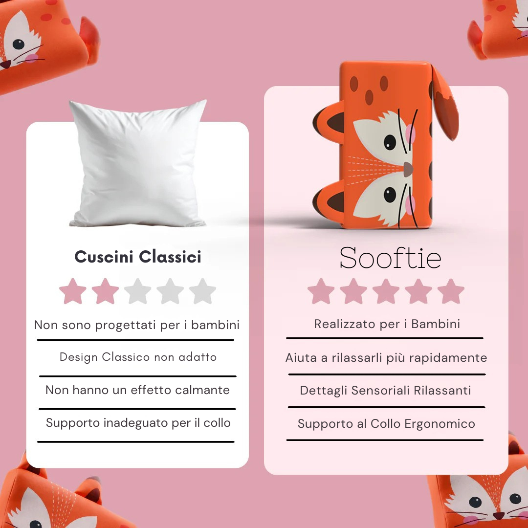 Sooftie Sleep | Il Cuscino per bambini che riduce lo stress e migliora il sonno